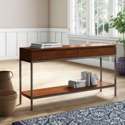 Gingko Home Furnishings Soho Console Table Wood in Brown, Size 30.0 H x 56.0 W x 14.0 D in | Wayfair SCON590