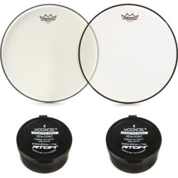 Remo Remo Ambassador Coated 2-piece Snare Propack with RTOM Gels - Bundle found on Bargain Bro from Sweetwater Audio for USD $28.11