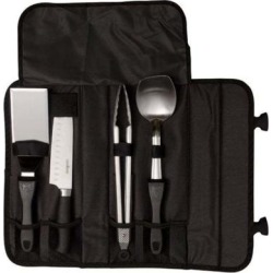 "Camp Chef Camping Gear 5 Piece All Purpose Chef Set Black/Silver Model: KSET5"