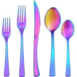 Orren Ellis 20 Piece Stainless Steel Service for 4 Stainless Steel in Blue/Gray | Wayfair BDFD149D87CA4230AE3D34136F21967A