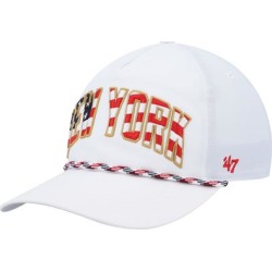 Men's '47 White New York Giants Hitch Stars and Stripes Trucker Adjustable Hat found on Bargain Bro Philippines from nflshop.com for $39.99