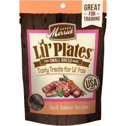 Merrick Lil' Plates Grain Free Small Salmon Small Breed Dry Dog Treats, 5 oz.
