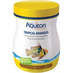 Aqueon Tropical Granules Tropical Fish Food, 6.5 oz.