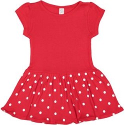 Rabbit Skins RS5320 Infant Baby Rib Dress in Red/Red size 12MOS | Cotton 5320 found on Bargain Bro from ShirtSpace for USD $7.01