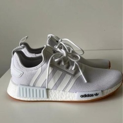 Adidas Shoes | Mens Adidas Nmd R1 Primeblue Athletic Shoe - White | Color: White | Size: 9.5