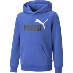 Sweatshirt PUMA "Essentials+ Two-Tone Big Logo Jugend Hoodie" Gr. 92, blau (royal sapphire blue) Kinder Sweatshirts Puma