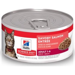 Hill's Science Diet Savory Salmon Entrée Adult Cat Canned Food, 5.5 OZ