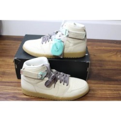 Nike Shoes | Mens Nike Air Jordan 1 Retro High Strap N7 Shoe Size 11 Cream Ar4410-207 Rare | Color: Cream | Size: 11