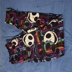 Lularoe Pants & Jumpsuits | Lularoe Jack Skellington Leggings Os | Color: Black/Purple | Size: Os found on Bargain Bro from poshmark, inc. for USD $7.60