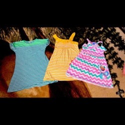 Disney Dresses | Girld Dresses Deals Bundle 3-N-1 | Color: Green/Pink | Size: 12g