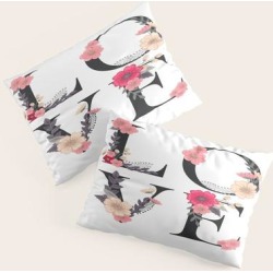 Love King Size Pillow Sham by Folknfunky - STANDARD SET OF 2 - Cotton