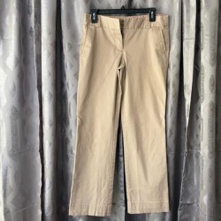 J. Crew Pants & Jumpsuits | J. Crew Stretch, City Fit Khakis | Color: Tan | Size: 4 Regular found on Bargain Bro from poshmark, inc. for USD $6.84