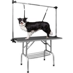 HomLux Dog Grooming Table,Adjustable Home Pet Grooming Tables w/ Arm/Noose/Mesh Tray, Size 64.0 H x 42.0 W x 24.0 D in | Wayfair