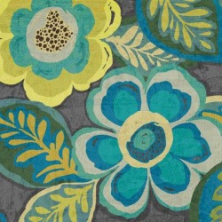 Winston Porter Floral Assortment Teal On Dark Grey III in Blue/Yellow, Size 36.0 H x 36.0 W x 1.25 D in | Wayfair 226DB5D977FB4C8CA5B0392E6D118AB9 found on Bargain Bro from Wayfair for USD $97.27