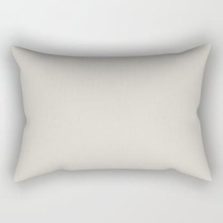 Off White Single Solid Color Coordinates With Balboa Mist Oc-27 - Trending Color Rectangular Pillow by Simply Solids - Solid Colors For Those T - Small (17" x 12")