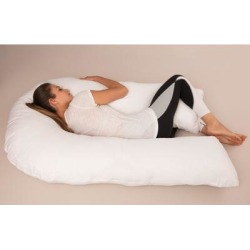 U-Shaped Body Pillow - Inspired Letter U-Shaped Design - Prenatal Pregnancy Pillow - Body Pillow, White