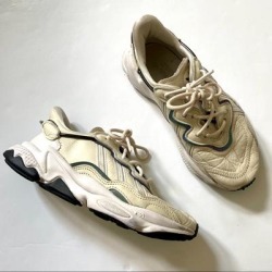Adidas Shoes | Adidas Ozweego Cream Off White Tennis Shoes | Color: Cream/White | Size: 6