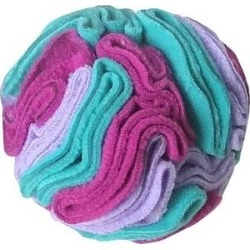 fouFIT Hide 'n Seek Snuffle Ball Dog Toys, Pink, Small