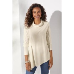 Women's Carissa Turtleneck Top by Soft Surroundings, in Marshmallow size XS (2-4)