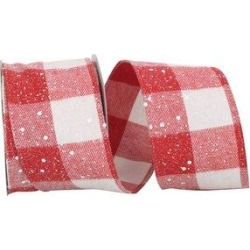 The Holiday Aisle® Ribbon in Red/White, Size 2.75 H x 360.0 W x 4.0 D in | Wayfair 4805EECB0BEB4A02BBB484425B97D95A found on Bargain Bro from Wayfair for USD $47.87