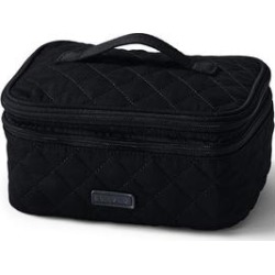 Quilted Cosmetic Case - Lands' End - Black found on Bargain Bro from landsend.com for USD $13.28