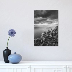East Urban Home Portugal, Azores, Pico Island, Terra Alta. Miradouro Da Terra Alta in Black/White, Size 18.0 H x 12.0 W x 0.75 D in | Wayfair
