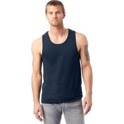 Alternative 1091C1 Men's Go-To Tank Top in Midnight Navy Blue size Small | Cotton