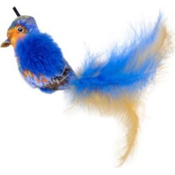 Coastal Pet Products Turbo Life-like Blue Bird Cat Toys, Small