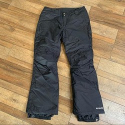Columbia Pants | Columbia Omni-Tech Black Snowboardski Pants | Color: Black | Size: Xl found on MODAPINS