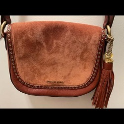 Michael Kors Bags | Micheal Kors Leather Cross Body | Color: Brown | Size: Os found on Bargain Bro from poshmark, inc. for USD $152.00