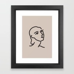 Framed Art Print | Janey - Henri Matisse - Lithograph - Vintage Art Print - Digital Download - Printable Matisse Print by Lyndaloveplace - Vector Black - X-Small-10x12 - Society6