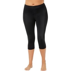 Plus Size Women's Chlorine Resistant Swim Capri by Swimsuits For All in Black (Size 8) found on Bargain Bro from Woman Within for USD $32.30