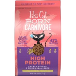 Tiki Cat Born Carnivore Chicken & Herring Dry Food, 5.6 lbs. found on Bargain Bro from petco.com for USD $26.71