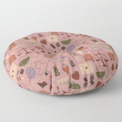 Love Potion Floor Pillow by Camille Chew - ROUND - 30" x 30"