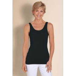 Women's Seamless Essential Tank Top by Soft Surroundings, in Black size One Size