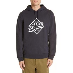 Wayne Logo Hoodie - Blue - A.P.C. Sweats