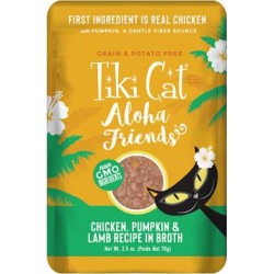 Tiki Cat Aloha Friends Chicken with Pumpkin and Lamb Wet Cat Food, 2.5 oz., Case of 12, 12 X 2.5 OZ found on Bargain Bro from petco.com for USD $12.95