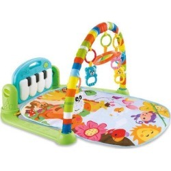 Belleze Large Baby Game Pad Music Pedal Piano Music Fitness Rack Crawling Mat, Size 19.68 H x 29.52 W x...