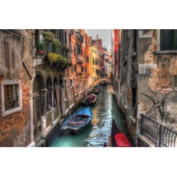 Winston Porter Venice Canal - Wrapped Canvas Print Canvas & Fabric in White, Size 24.0 H x 36.0 W x 1.0 D in | Wayfair found on Bargain Bro from Wayfair for USD $50.15
