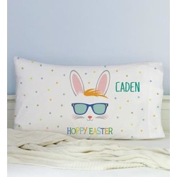 Personalized Planet Pillow Cases White - 'Hoppy Easter' Shades Personalized Pillowcase
