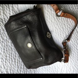 Coach Bags | Coach Leather Purse | Color: Black/Brown | Size: Os found on Bargain Bro from poshmark, inc. for USD $28.88