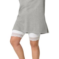Plus Size Women's Lace Hem Bike Shorts by ellos in White (Size 18/20) found on Bargain Bro Philippines from Ellos for $20.34