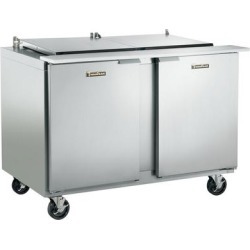 Traulsen UST4812-LR 48" 1 Left Hinged 1 Right Hinged Door Refrigerated Sandwich Prep Table