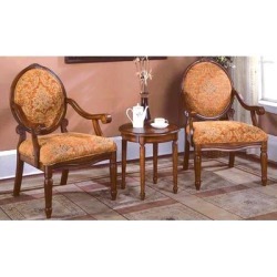Best Master Furniture 3 Pcs Accent Arm Chair Set