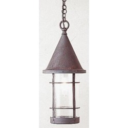 Arroyo Craftsman Valencia 1-Light Outdoor Pendant Glass in Brown, Size 17.38 H x 7.25 W x 7.25 D in | Wayfair VH-7AM-AC found on Bargain Bro Philippines from Wayfair for $654.00