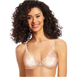 Plus Size Women's One Smooth U® Smoothing & Concealing Underwire Bra DF3W11 by Bali in Sandshell White Leaf (Size 36 DD) found on Bargain Bro from fullbeauty for USD $34.19