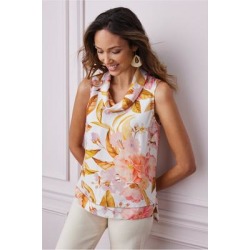 Women Demetre Tank Top by Soft Surroundings, in Soft Pink size 1X (18-20)