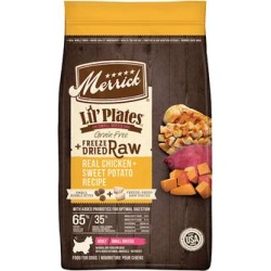 Merrick Lil' Plates Grain Free Real Chicken + Sweet Potatoes with Raw Bites Recipe Small Breed Dry Dog Food, 4 lbs.