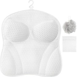Symple Stuff Upgraded Spa Bath Pillow For Bathtub (Breathable 4D Air Mesh), 6 Strong Suction Cups For Hot Tub Headrest Neck & Shoulder Support found on Bargain Bro from Wayfair for USD $66.11