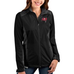 Women's Antigua Black/Charcoal Tampa Bay Buccaneers Revolve Full-Zip Jacket found on Bargain Bro from nflshop.com for USD $91.19